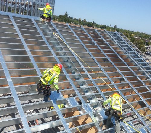 An image of a working construction crew