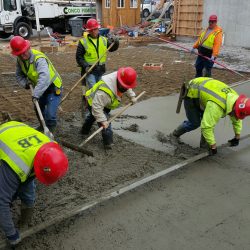 An image of a working construction crew
